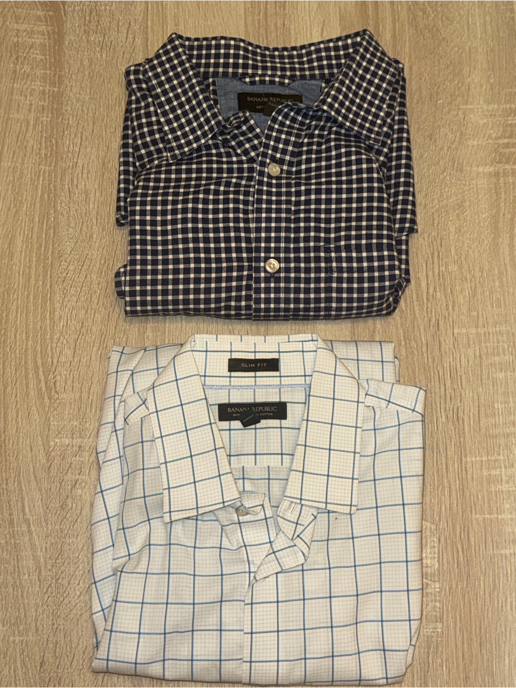 Banana Republic 2 Pack Slim Fit Button Ups
